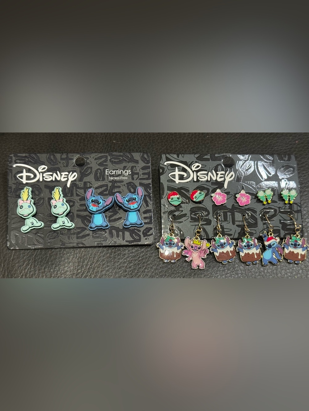 NWT set of 2 Her Disney Stitch and friends earring sets